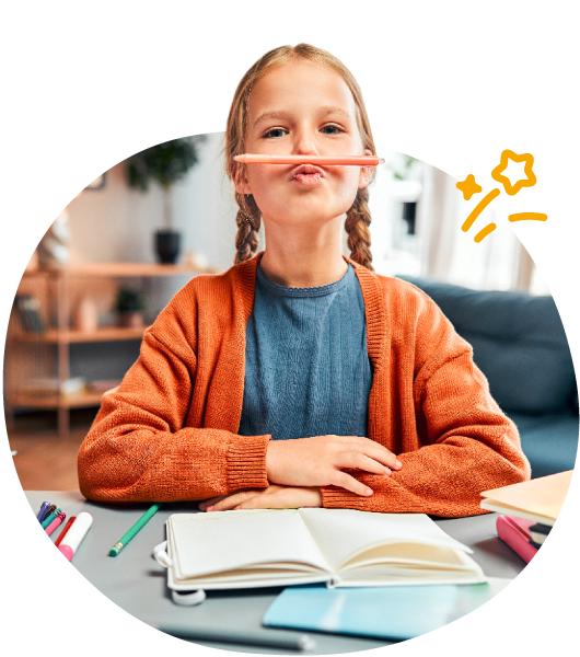 lernwerkstatt-motiv-01 Mädchen hat Freude am Lernen